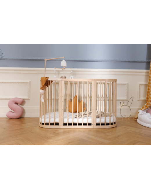 Berceau Évolutif Rectangulaire 7 en 1 avec matelas