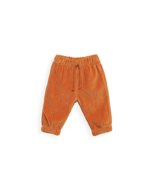 Pantalon velours côtelé orange Lucia