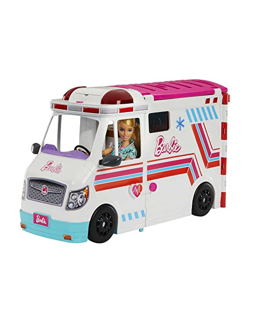 Barbie - Véhicule médical - Coffret ambulance et clinique et accessoires