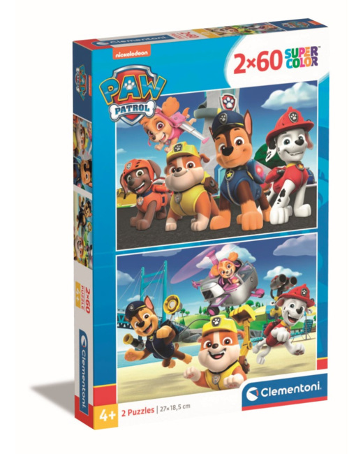 Puzzle Paw Patrol - 2x60 pièces