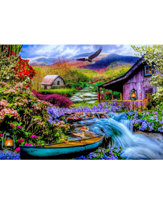 Puzzle Heaven on Earth in the Mountains