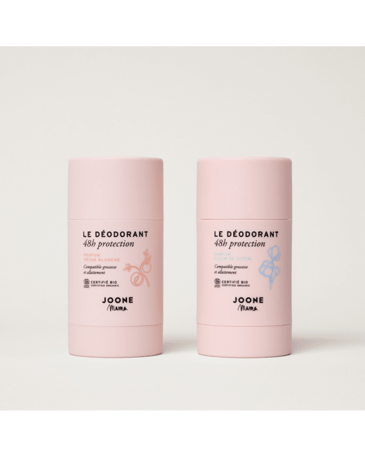 Duo de déodorants pêche et fleur de coton