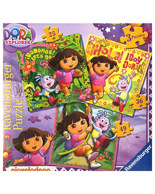 Puzzle - Dora The Explorer - 25, 36 et 49 pièces