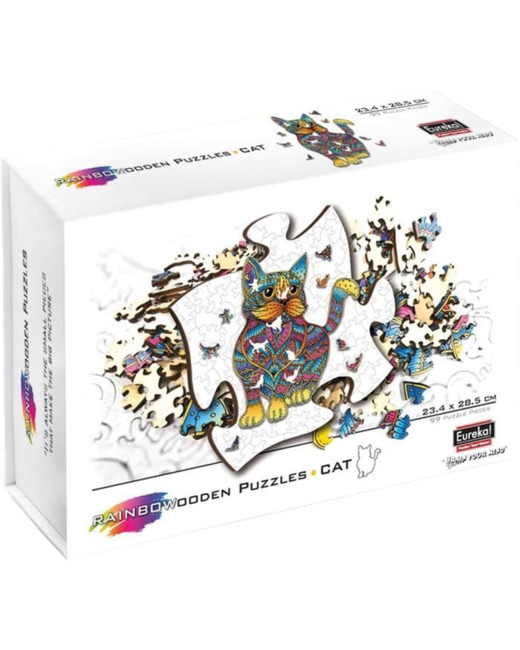 Rainbow Wooden Puzzle CHAT
