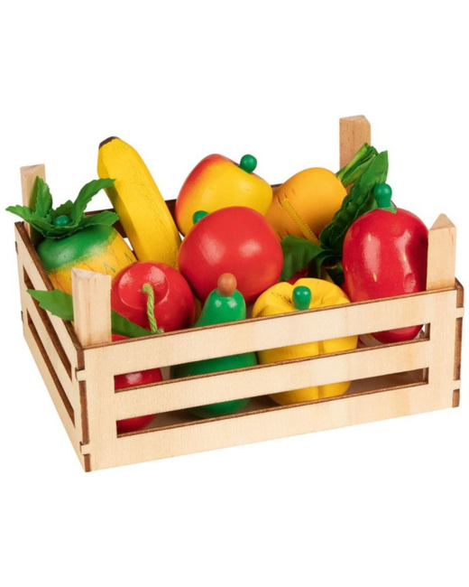 Cagette avec fruits et légumes
