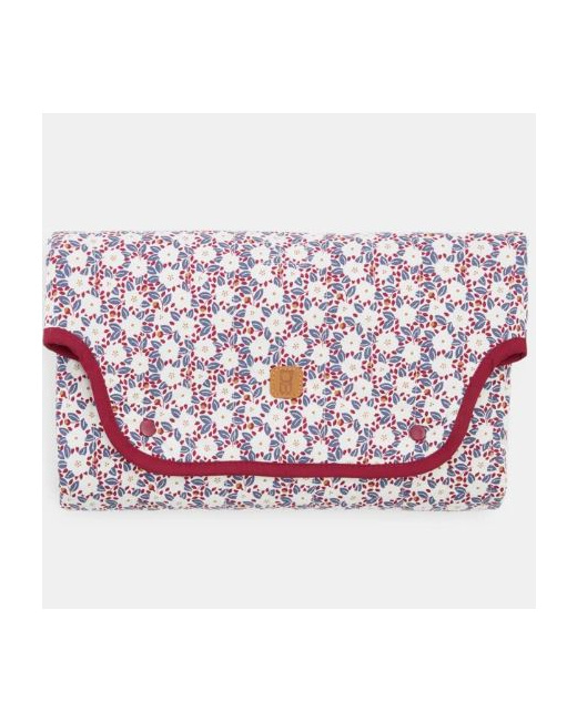 Tapis à langer de voyage fleuri naissance