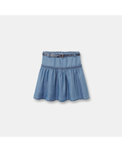 Jupe patineuse bleue fille