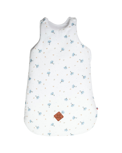 Gigoteuse sans manches en coton, Bleuet