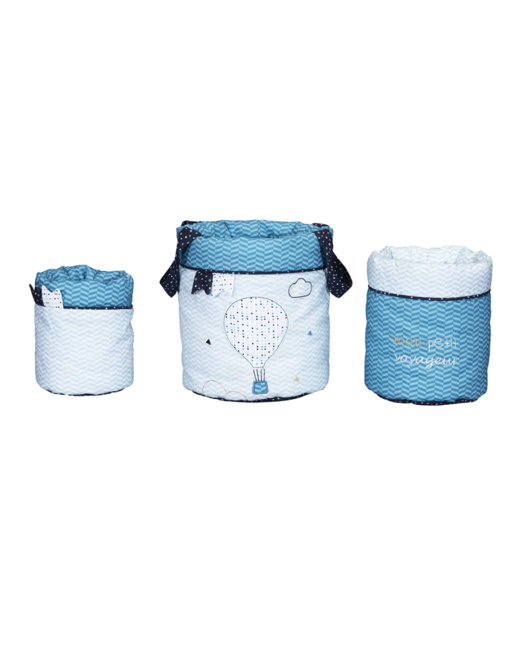 Lot de 3 paniers gigognes Lazare