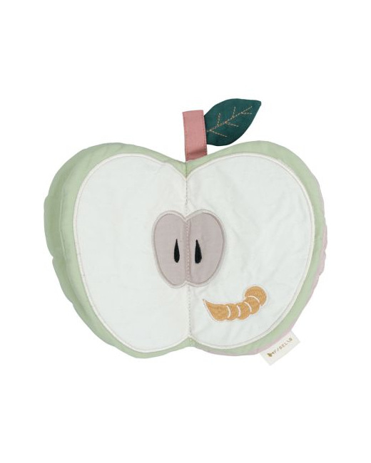 Livre d'éveil pomme en tissu bio