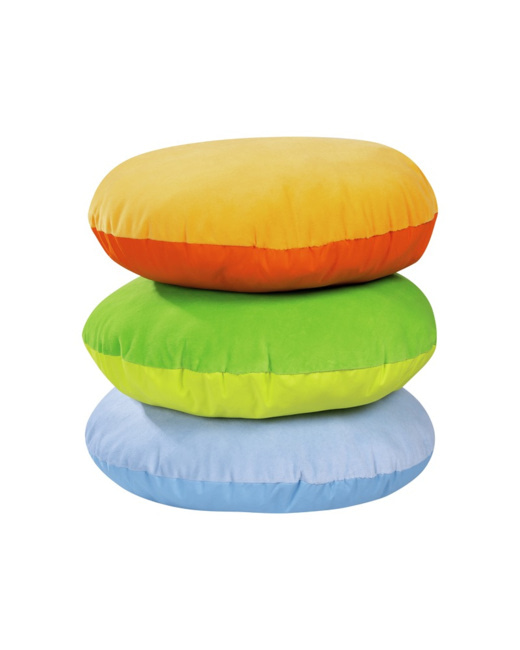 Maxi lot 3 grands coussins ronds