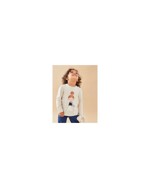 T-shirt longues manches imprimé dame