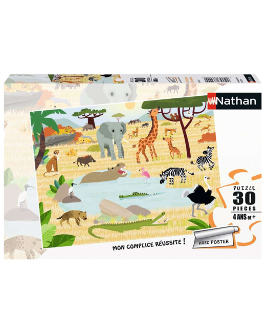 Puzzle Les animaux de la savane - de 4 ans