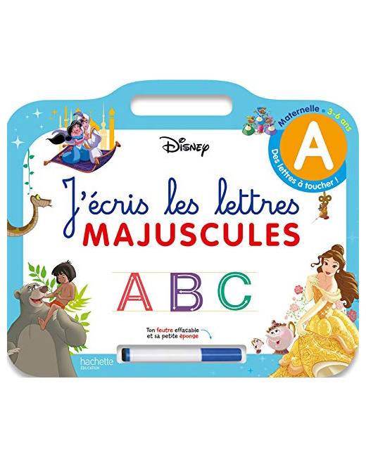 Disney - Les grands Classiques - Ardoise J'écris les lettres majuscules (3-6 ans)