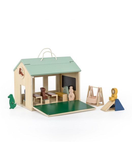 Jouet d'éveil école en bois all animals