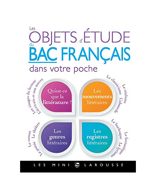 Les objets d'étude du bac de français dans votre poche