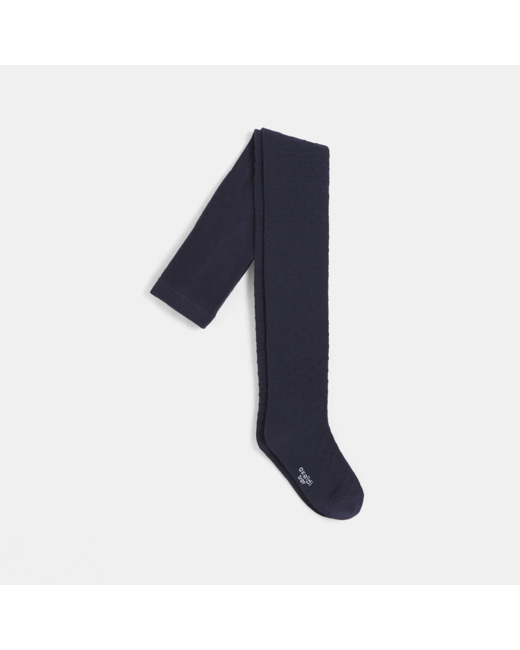 Collant en tricot fantaisie bleus fille