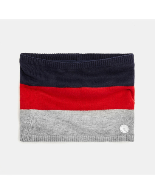 Snood colorblocks chaud bleu garçon