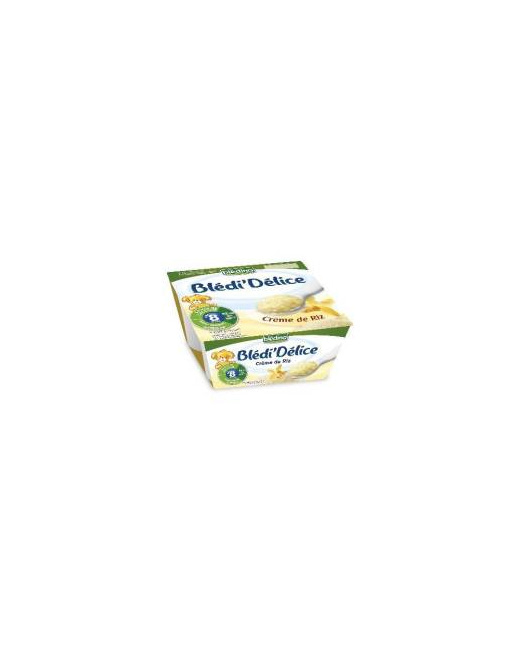 BLEDINA - Blédi'Délice Crème de riz 4x100 g