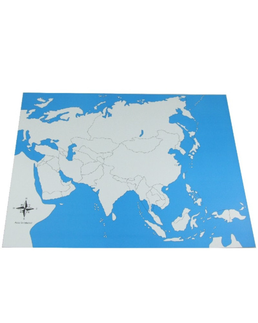 Carte de l'Asie vierge