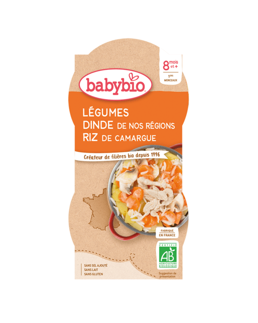 Légumes Dinde de France & Riz de Camargue