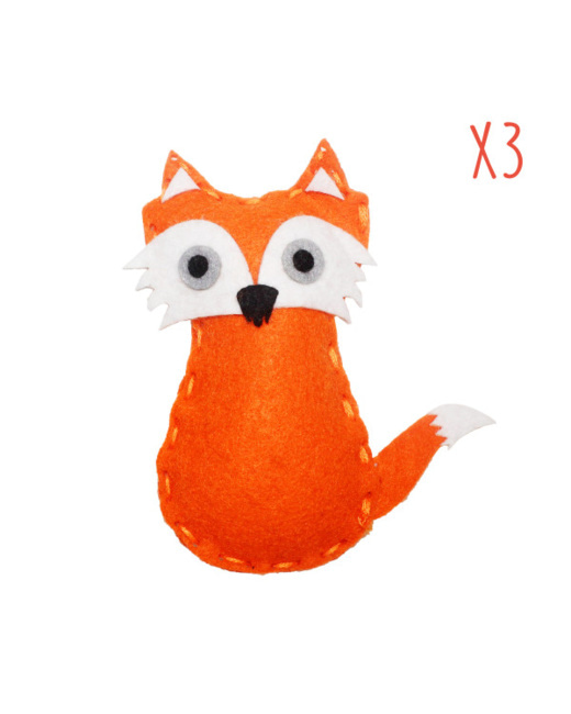 Kit à Coudre En Feutrine Renards - Foxy