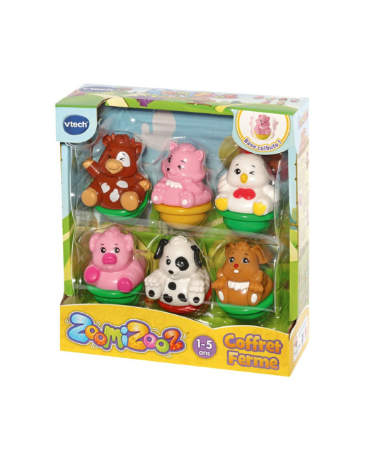 ZoomiZooz - Coffret 6 animaux ferme