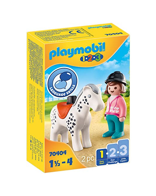 Playmobil 1.2.3 - Cavalière avec cheval