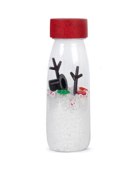 Bouteille sensorielle Noël Bonhomme de neige