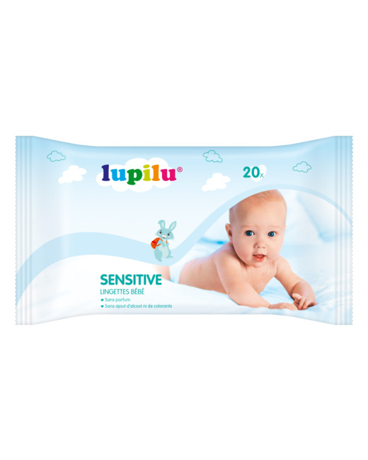 Lingettes humides pour bébés Sensitive