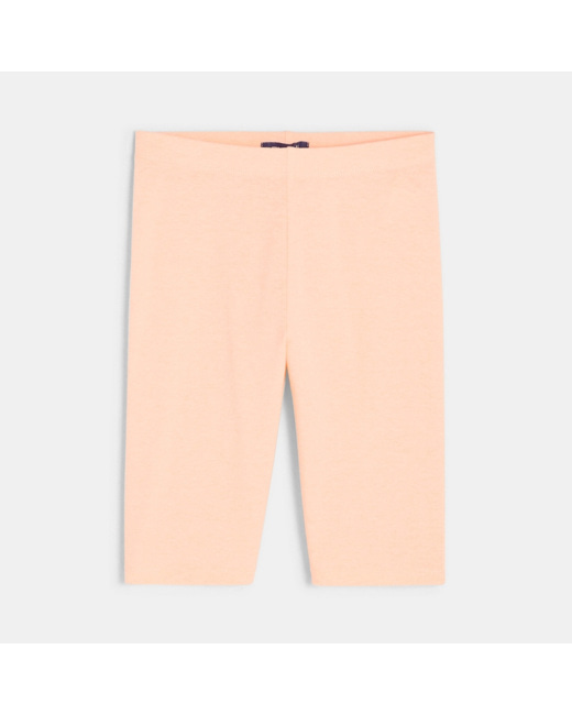 Legging court en jersey uni rose fille