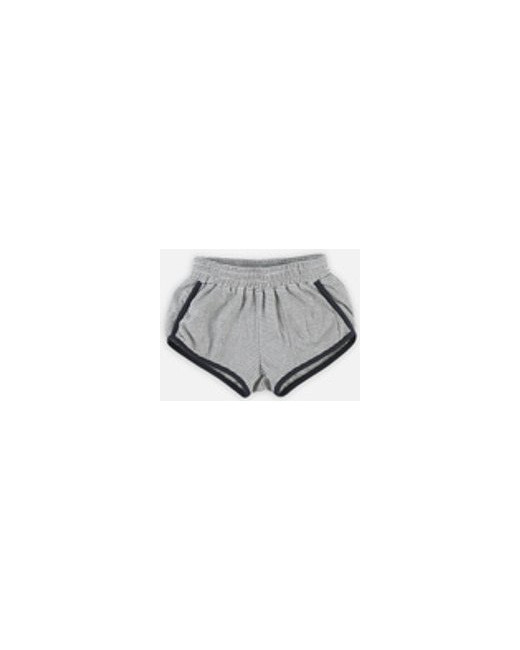 Bermuda rayé en jersey froisé