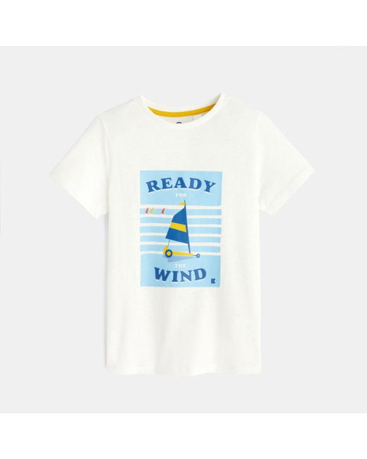 T-shirt à motif blanc garçon