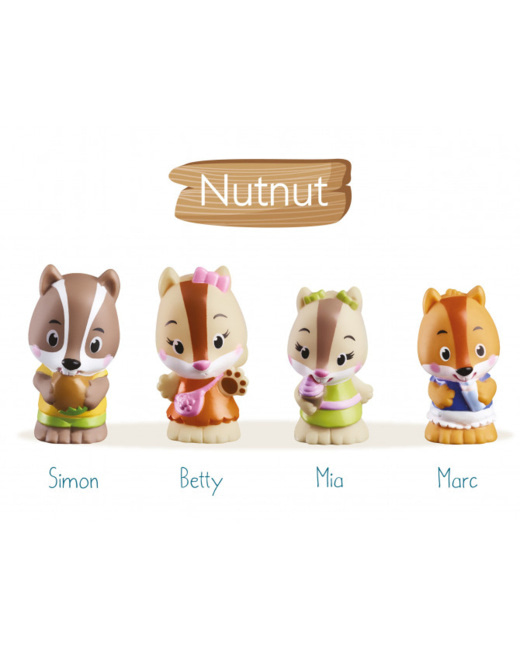 4 personnages famille NUTNUT - Klorofil