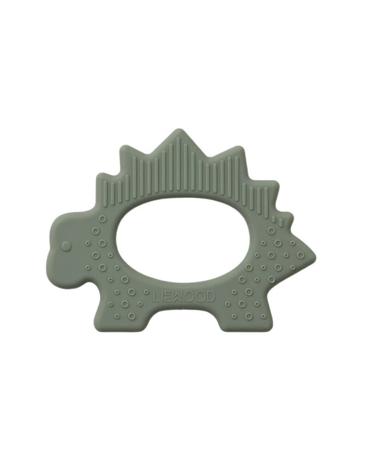 Anneau de dentition en silicone Gemma - Dino faune green