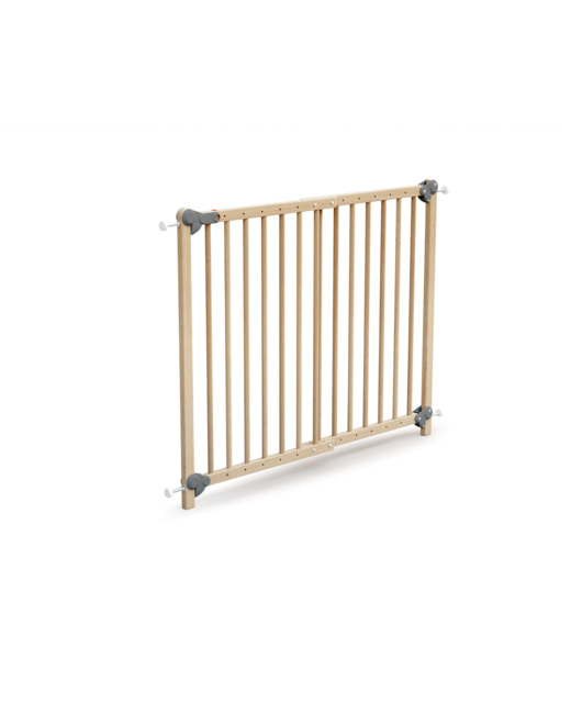 Barrière de sécurité bébé extensible en bois