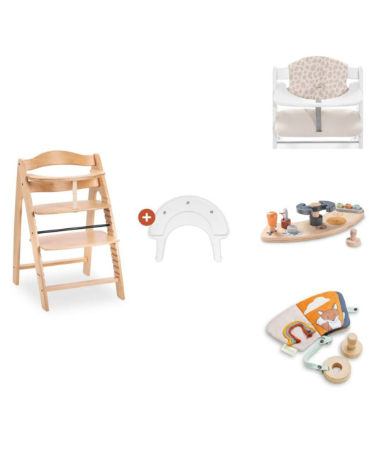 Chaise Arketa N Play beech avec plateau de jeu