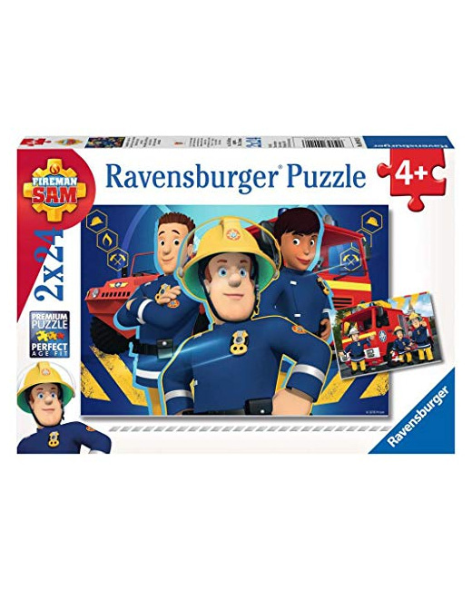 Puzzle - Sam t'aide dans le besoin - Sam le pompier - 2x24 pièces