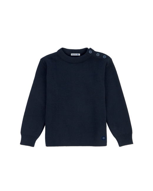Pull marin uni "Fouesnant" Kids - Navire