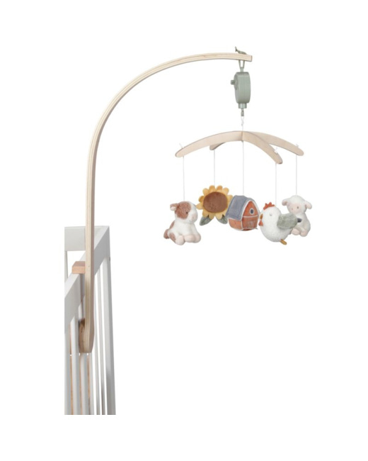 Mobile musical en bois Little Farm