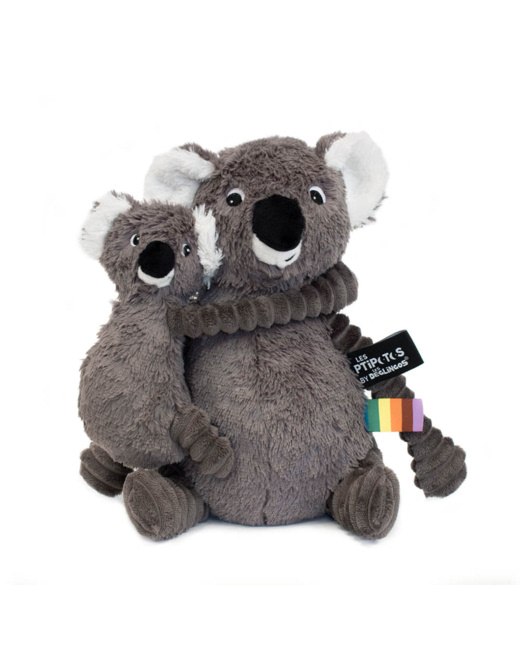 Peluche Trankilou le koala maman & bébé Les Ptipotos