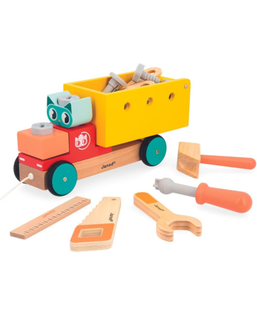 Camion de bricolage à tirer Brico'kids
