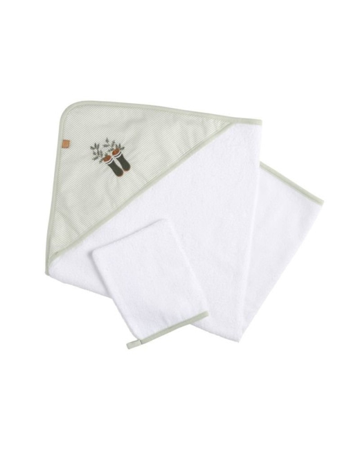 Cape de bain et gant Botanica