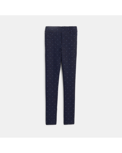 Jegging imprimé bleu fille