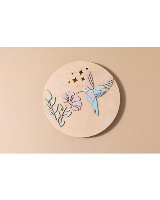 Lampe Colibri et Fleur