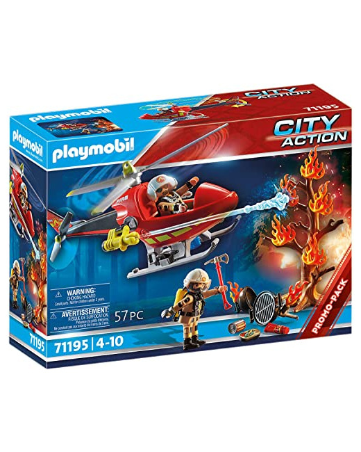 Playmobil City Action - Hélicoptère bombardier des pompiers