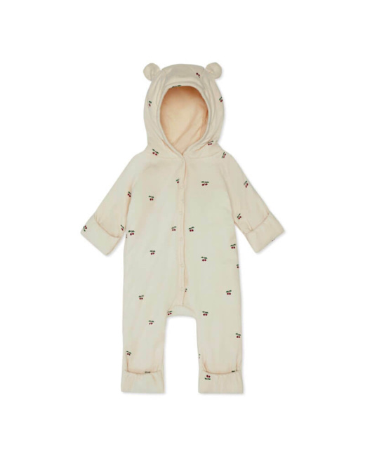 Grenouillère nouveau-né avec capuche