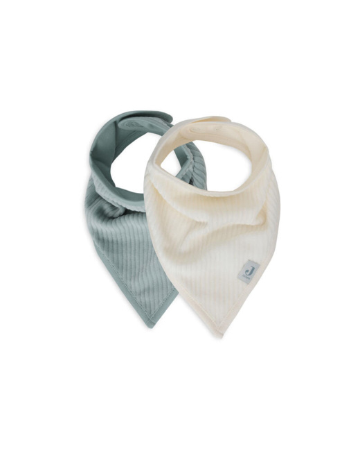 Lot de 2 bavoirs bandana Velvet Rib