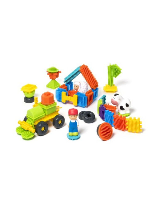 82 blocks à construire et 3 figurines ferme - Buildibul