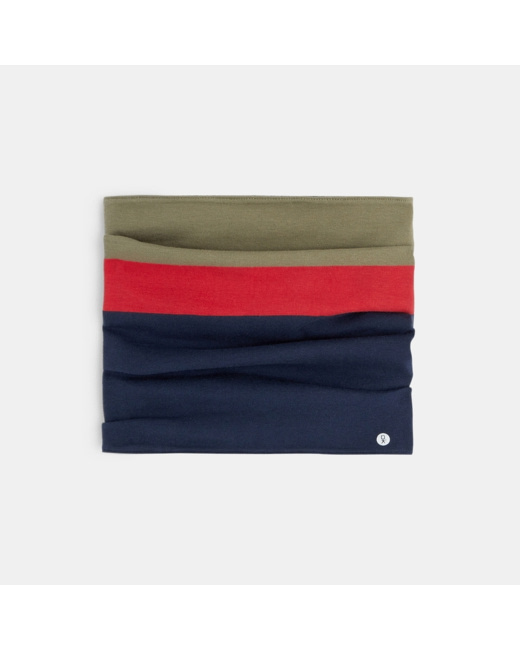 Snood piqué colorblocks rouge garçon